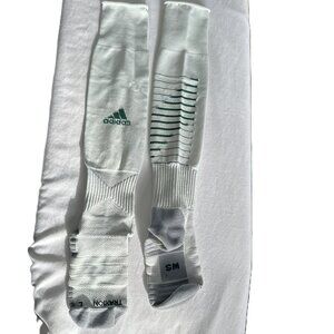 Soccer Socks Kids Small Adidas White and Green